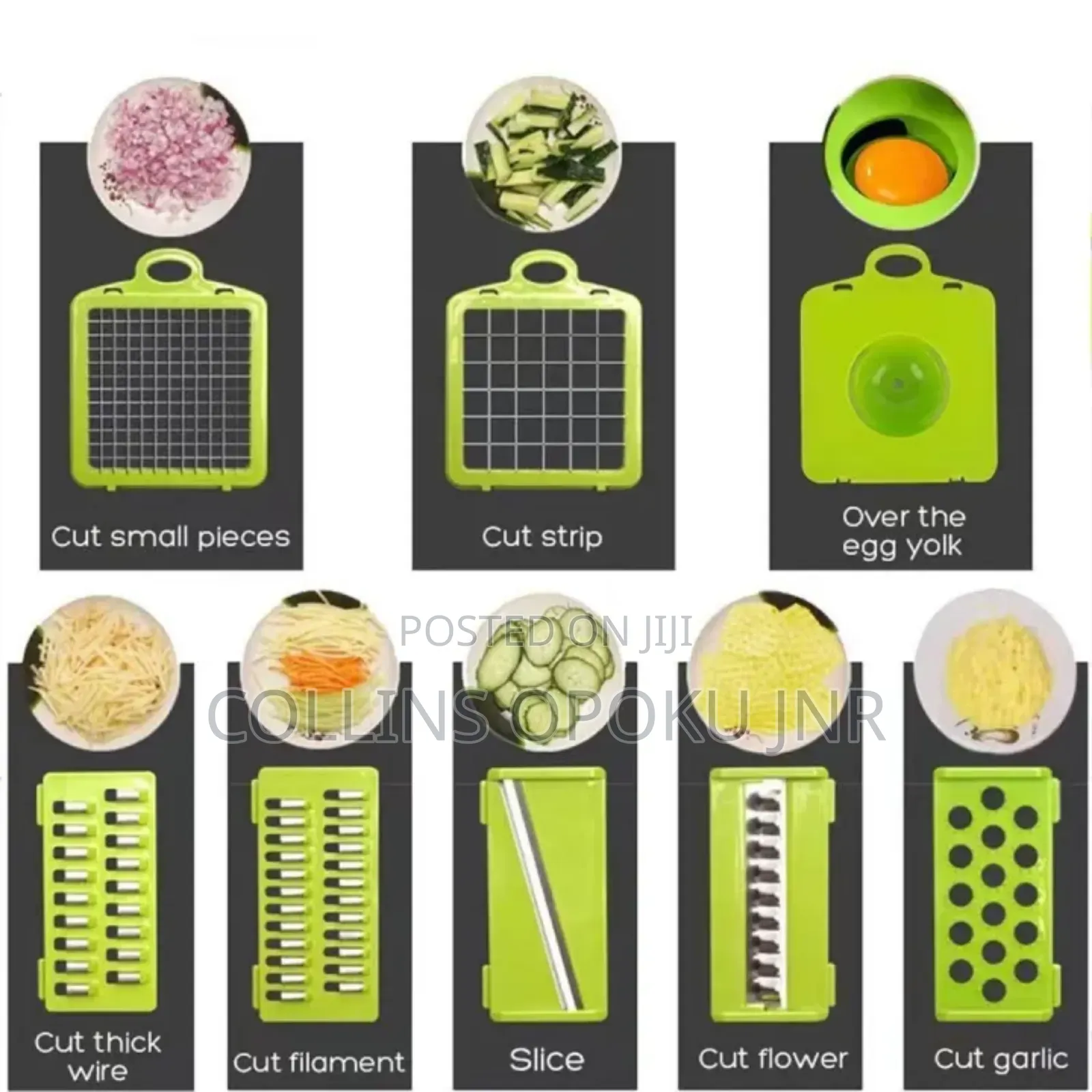 Vegetable Slicer 16pcs Hand Operated Vegetable Slicer, Veggie Chopper