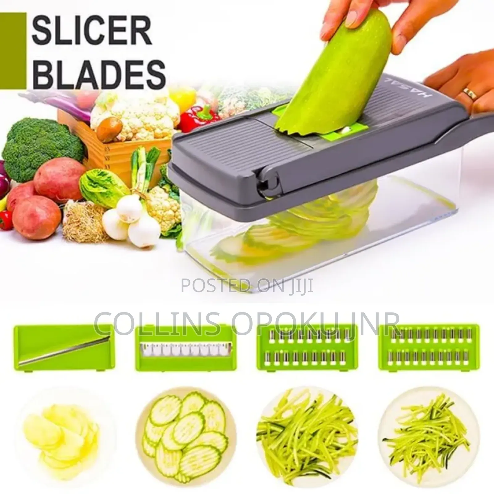 Vegetable Slicer 16pcs Hand Operated Vegetable Slicer, Veggie Chopper