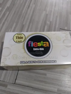 Fiesta Condom Extra Thin Box - 24 Packs of 3 in 1