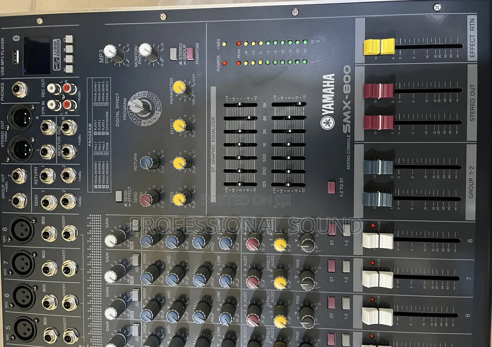SMX-8 Mixer Console 8-Ch Premium Mic/Line Powerd Mixe