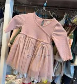 Girls Peach Glitter M S Dress