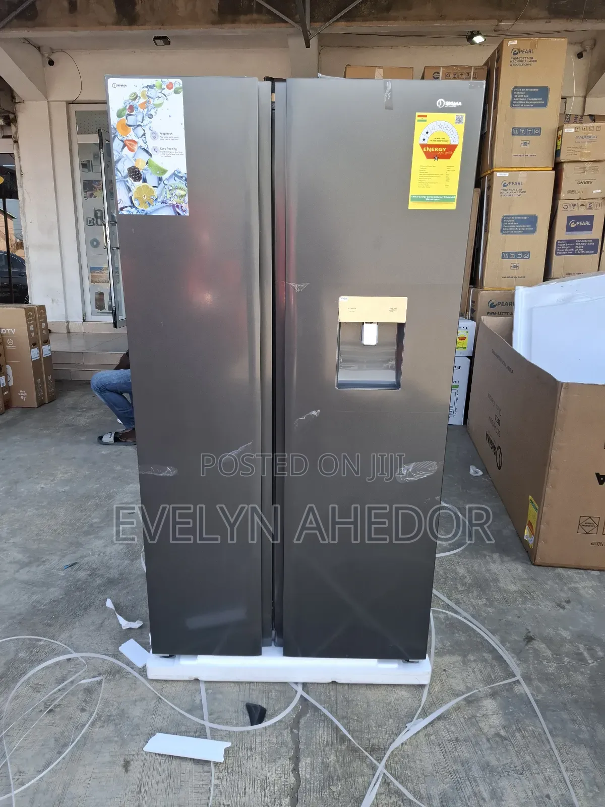 Quality Sigma Side by Side French Door With Water Dispenser Available