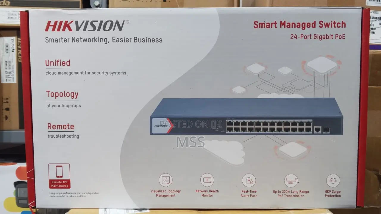 Ds-3e1526p-Ei=24 Port Gigabit Smart Poe Switch