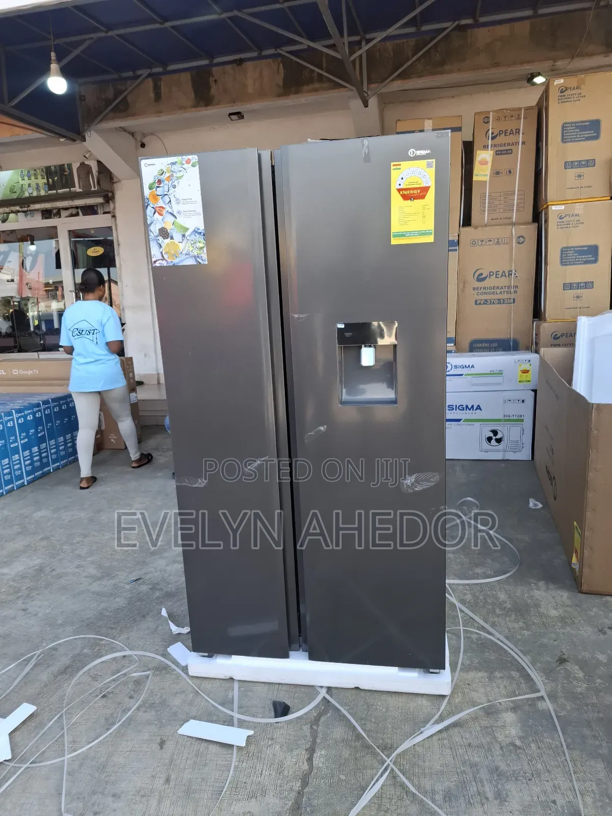 Strong Compressor of Sigma Side by Side Fridge 503 Litres for Sale