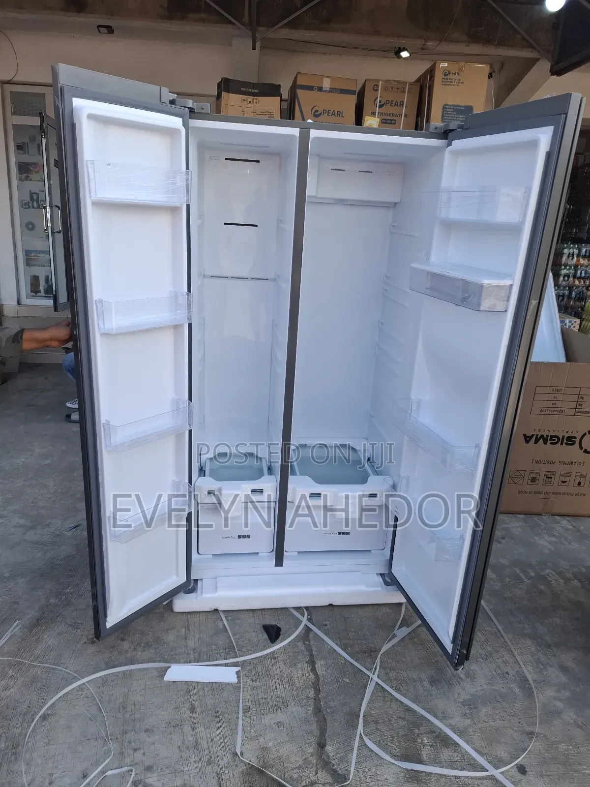 Strong Compressor of Sigma Side by Side Fridge 503 Litres for Sale