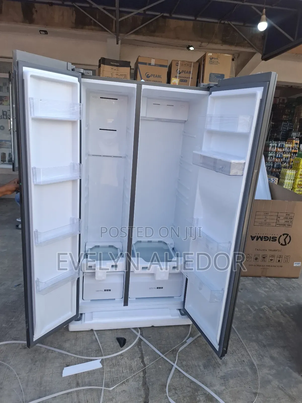 Strong Compressor of Sigma Side by Side Fridge 503 Litres for Sale