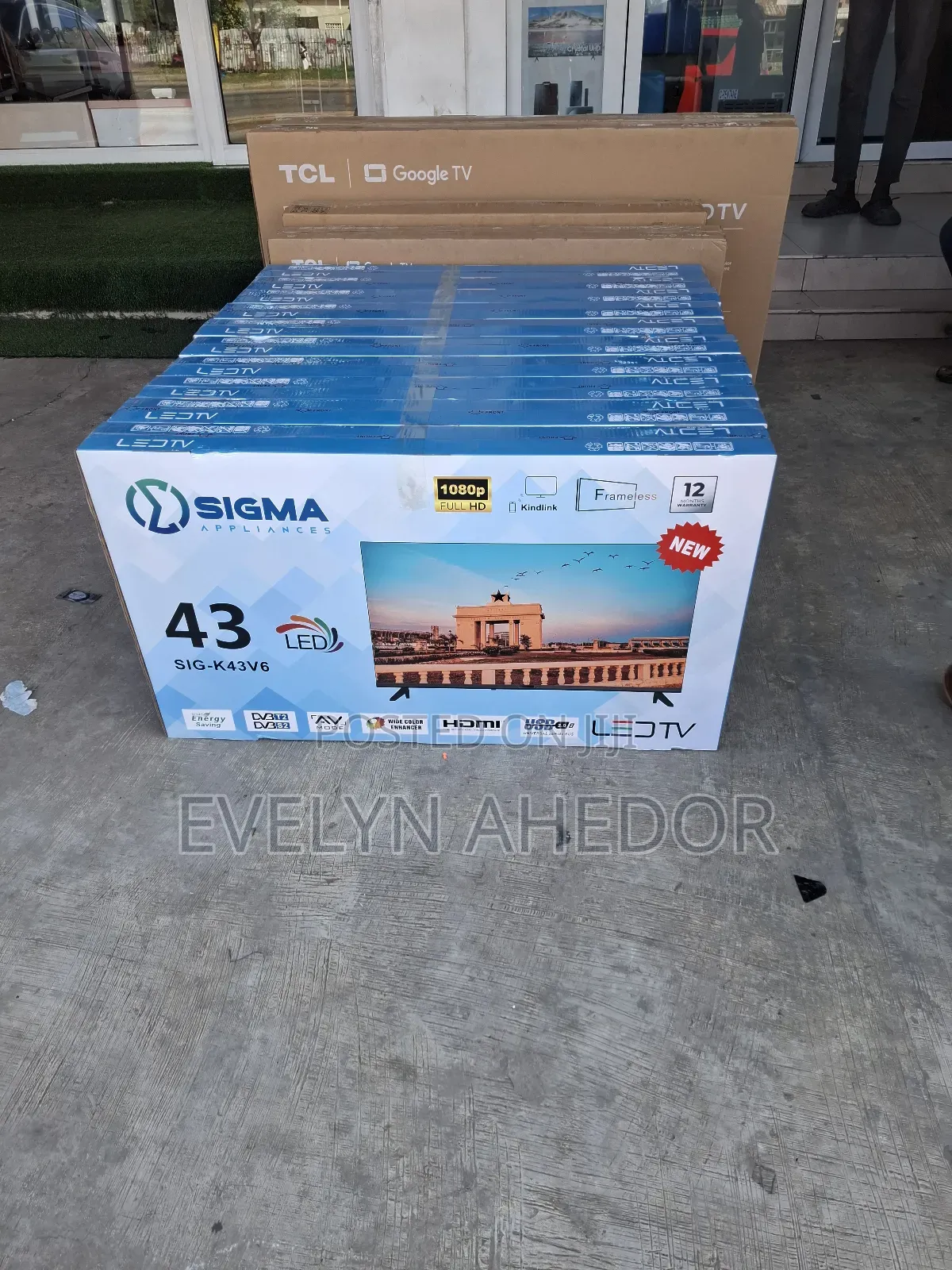 Fremeless Sigma 43 Inches Digital Satellite Tv Free Wall Mount