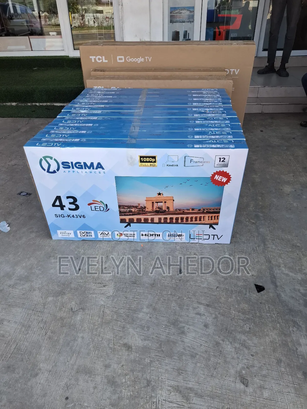 Fremeless Sigma 43 Inches Digital Satellite Tv Free Wall Mount