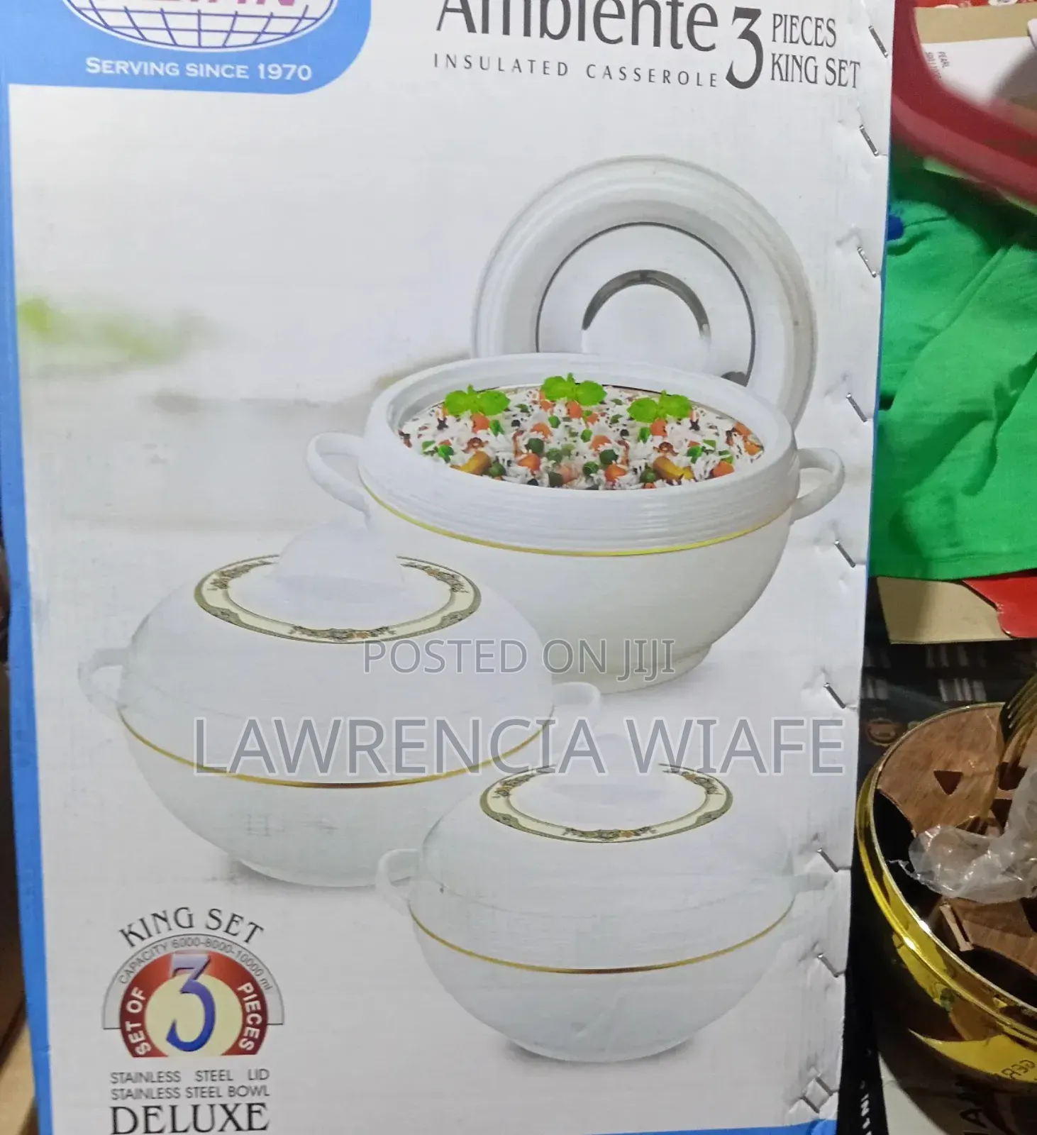 Ambiente 3set Large Food Warmer