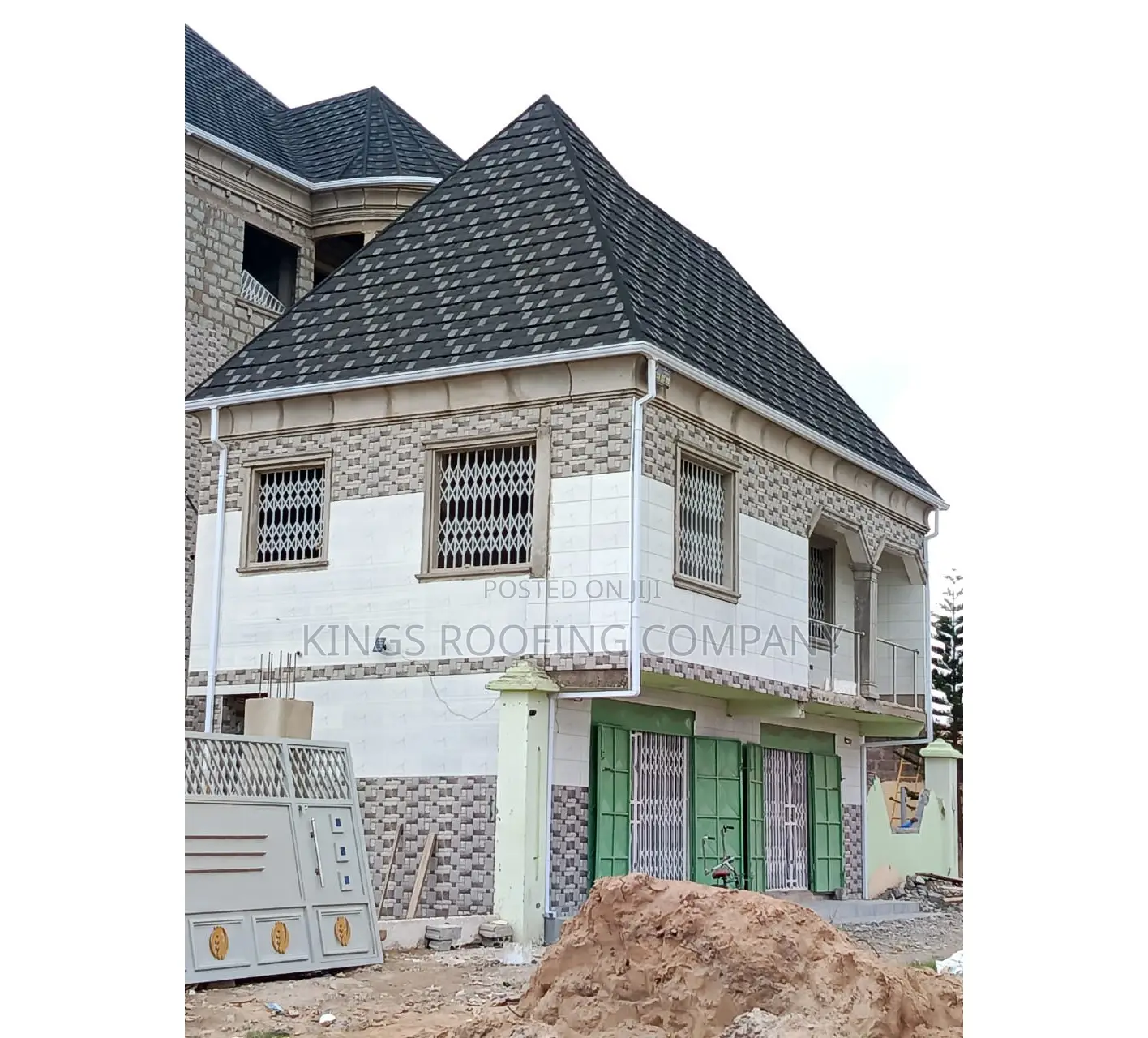 Black Shinning Shingle Roofing Tiles