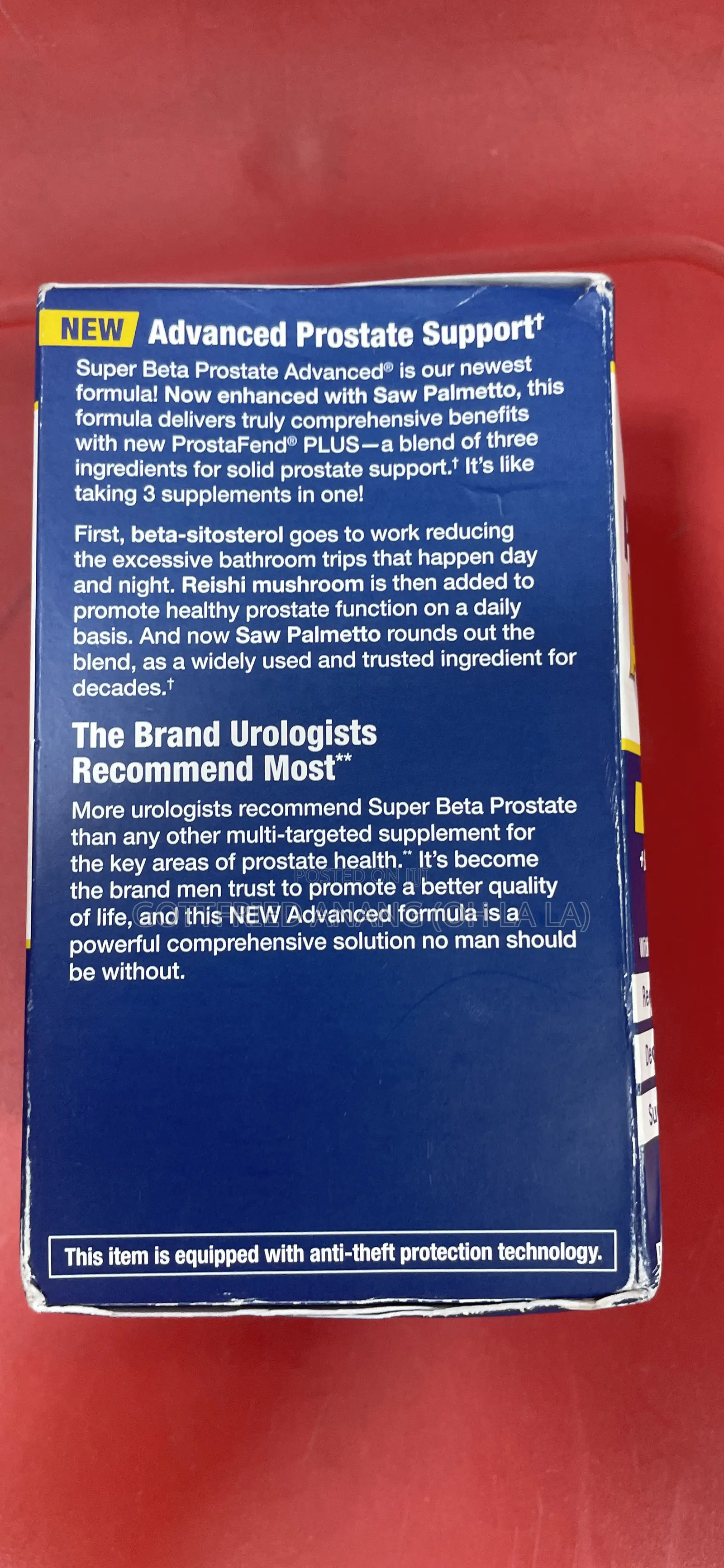 Super Beta Prostate Advanced + Saw Palmetto Beta Sitosterol