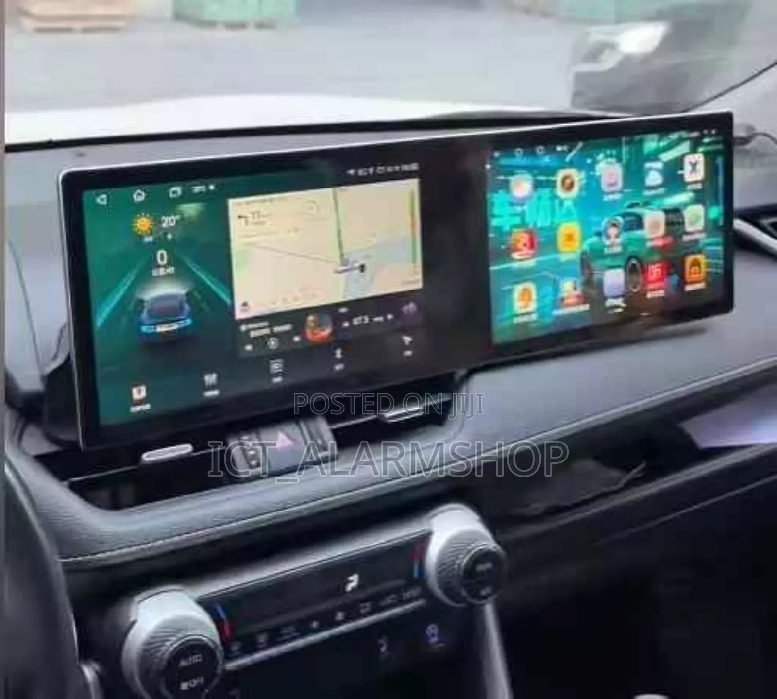 Car Android Radio Dual Qled Screen Multimedia Player