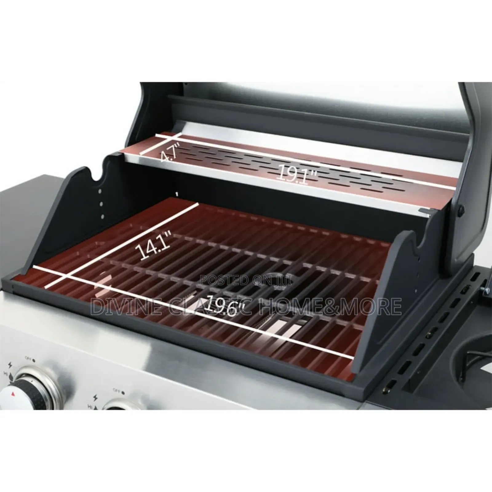 Gardenline 3burner + Side Burner Gas Bbq Grill