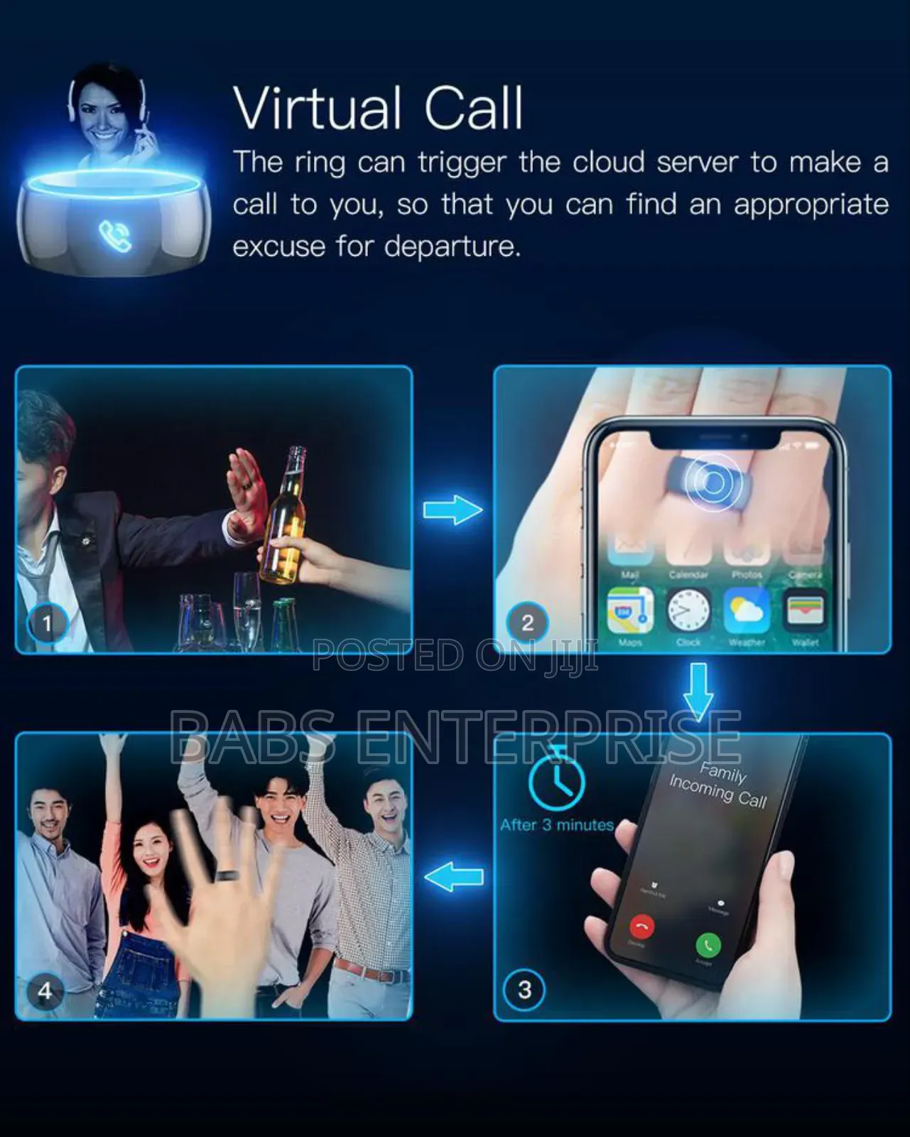 R5 Smart Ring, Smart Ring, New Wearable Device Nfc Multifunctional