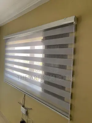 Already Made Grey Colored Window Blinds