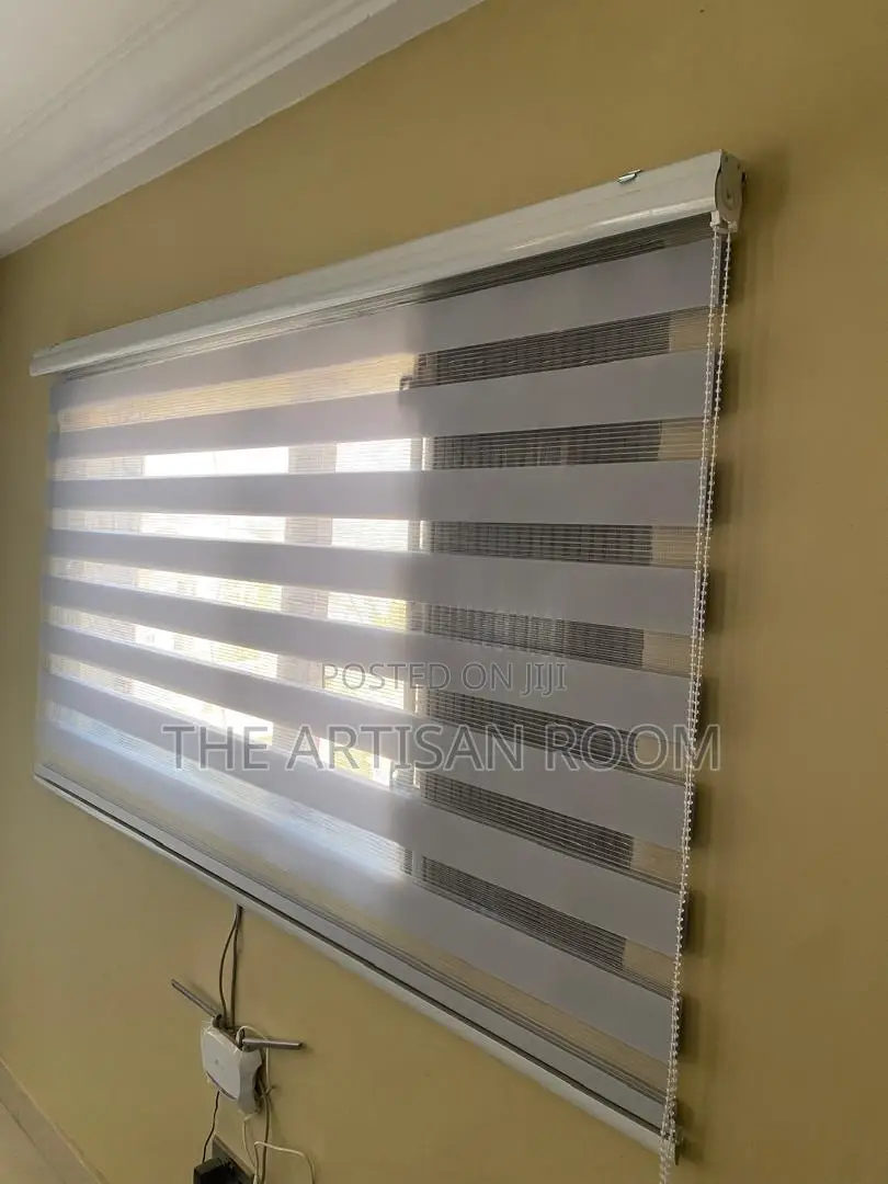 Already Made Grey Colored Window Blinds