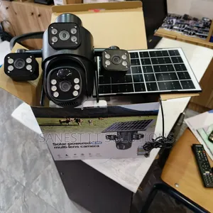 Triple Lens 4g Solar CCTV Camera