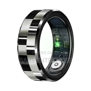 R9 Multifunctional Stainless Steel Smart Ring Heart Rate Blood Oxygen