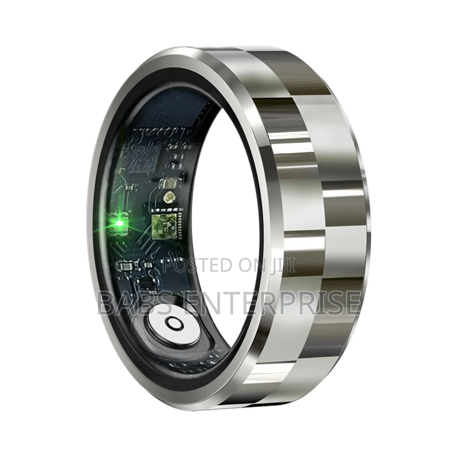 R9 Multifunctional Stainless Steel Smart Ring Heart Rate Blood Oxygen