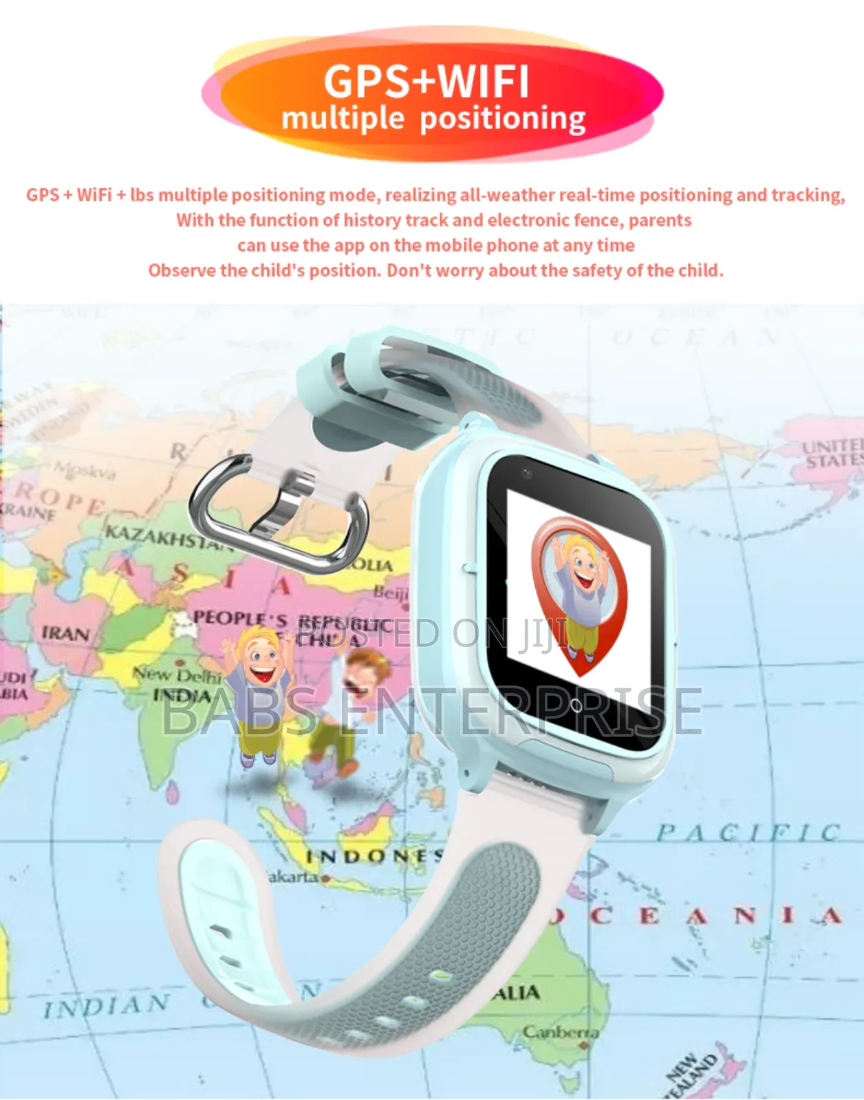 Df55 Valdus Children Smart Watch Sos Phone Watch Kids  Gps  Sim Card