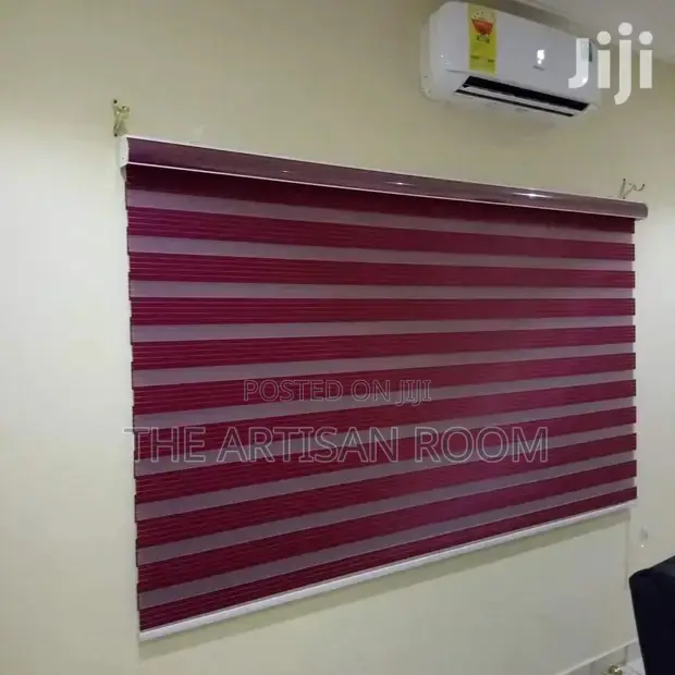Already Made Wine Colored Window Blinds