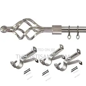 Shiny Curvy Designer Curtain Rod (Expandable)