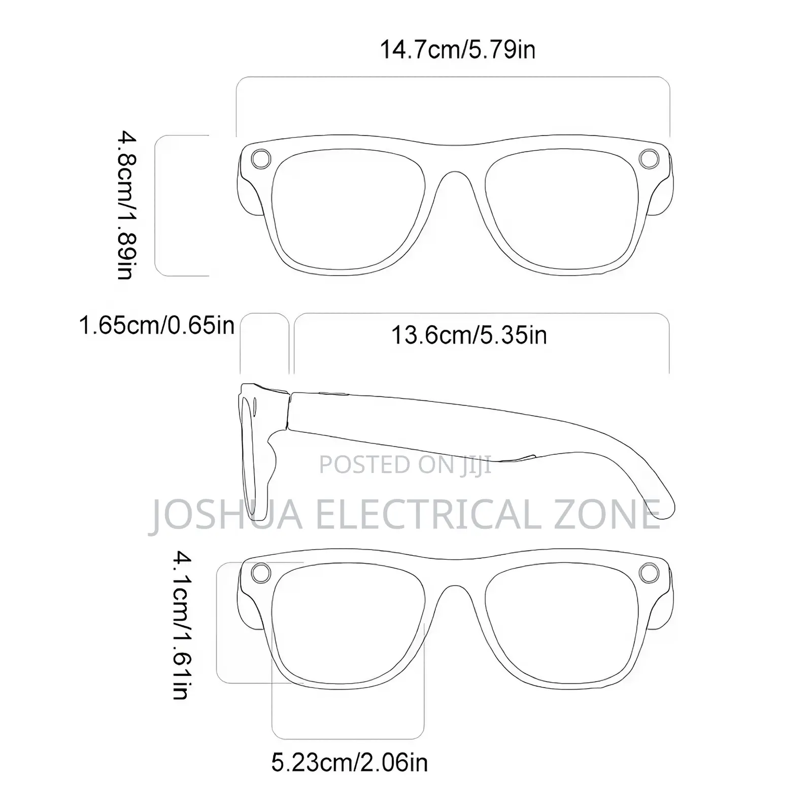 Smart Glasses With Hd Camera, Music, and Call Function.