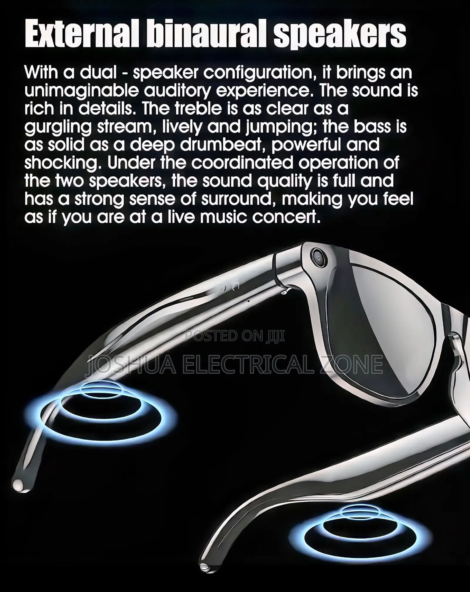 Smart Glasses With Hd Camera, Music, and Call Function.