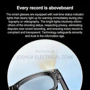 Smart Glasses With Hd Camera, Music, and Call Function.