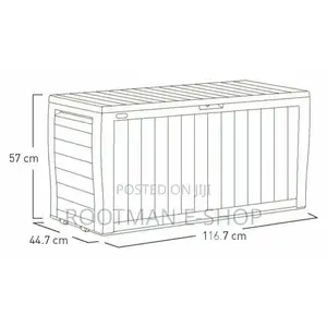 Keter Marvel Plus 270l Garden Storage Box - Grey | Outdoor Storage