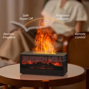 New Flame Aroma Diffuser - 3d Fireplace Ambiance With Special Remote