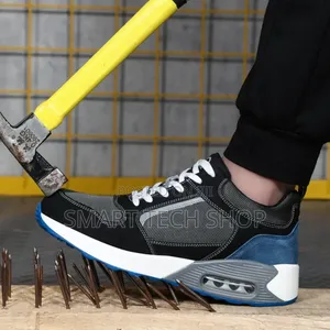Sports Design Safety Shoe With Steel Toe, Anti Slip, Anti Smash.Kevlar