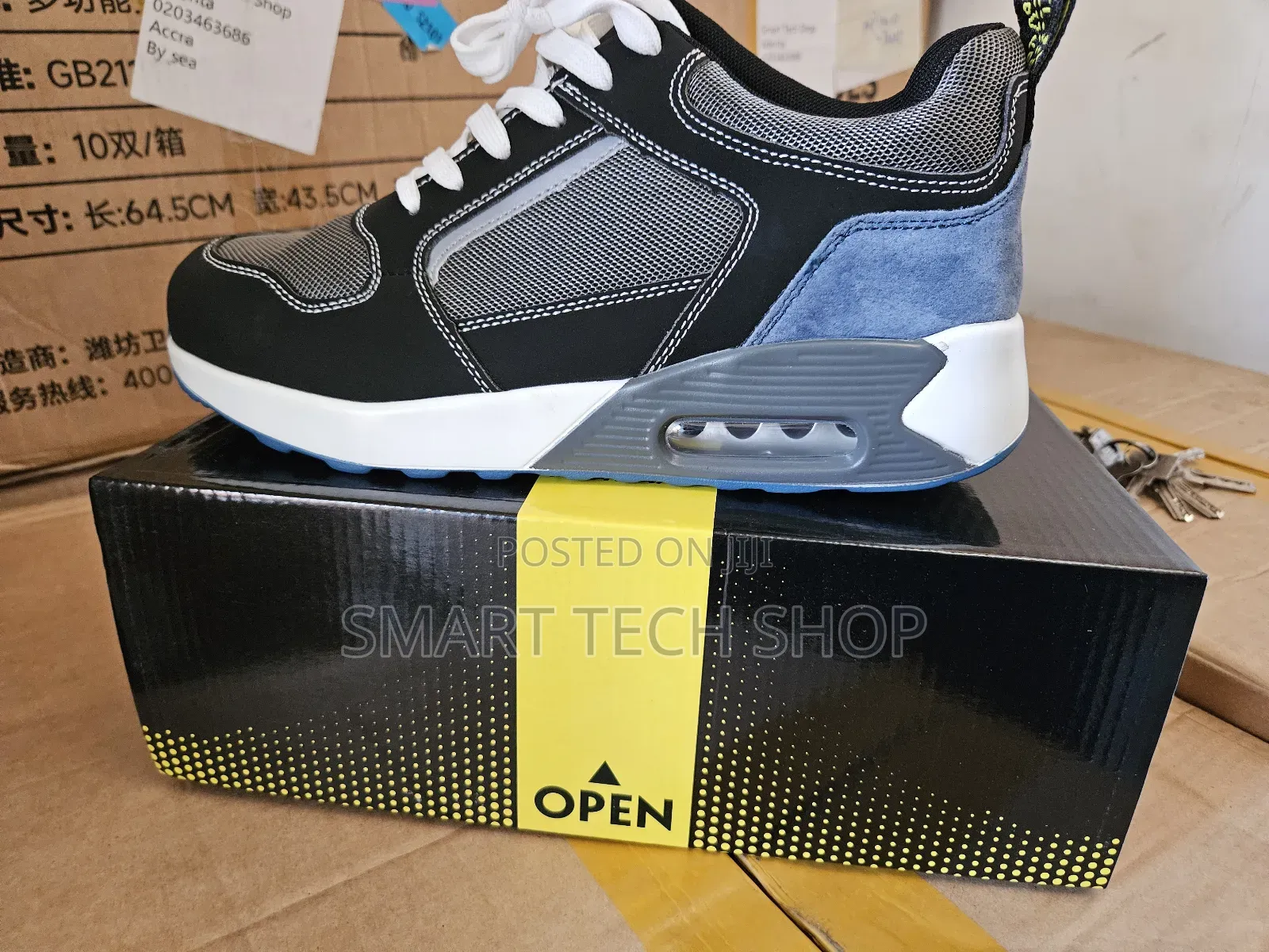 Sports Design Safety Shoe With Steel Toe, Anti Slip, Anti Smash.Kevlar