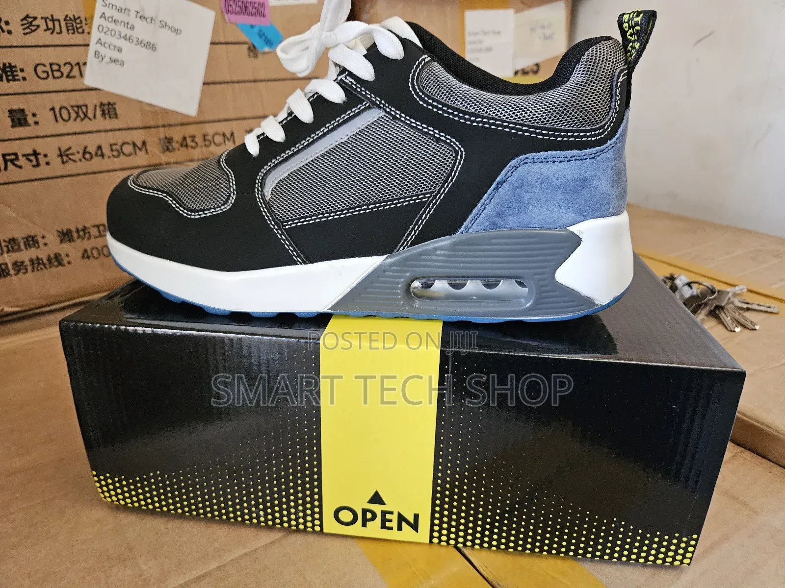 Sports Design Safety Shoe With Steel Toe, Anti Slip, Anti Smash.Kevlar