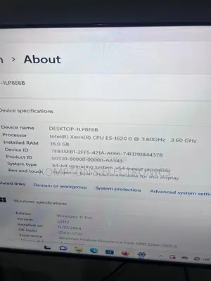 Desktop Computer Lenovo ThinkStation S30 16GB Intel Xeon HDD+SSD 1.5T