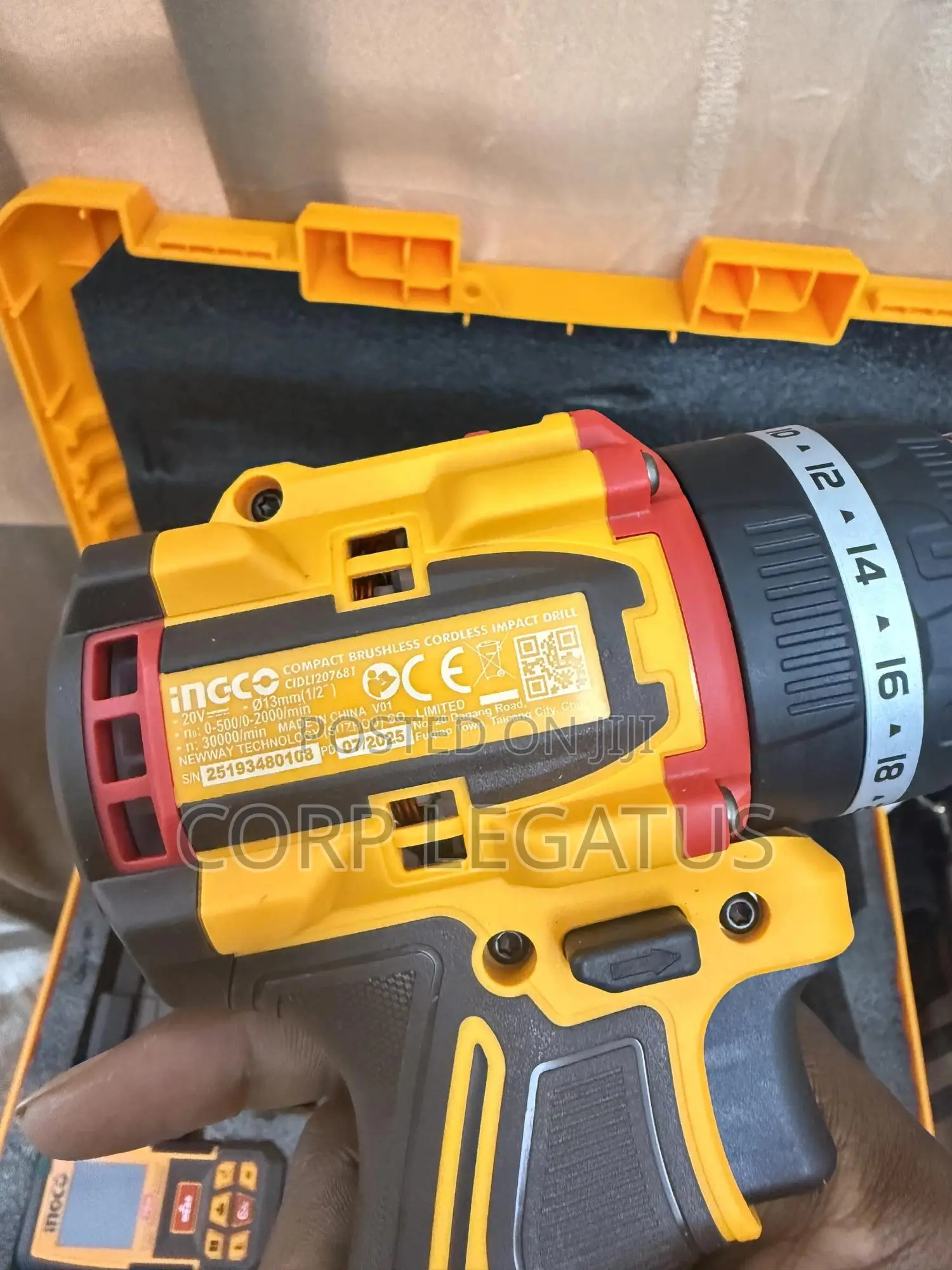 Cordless Drill 20v 76nm With Laser Distance 70m + Self Leveling