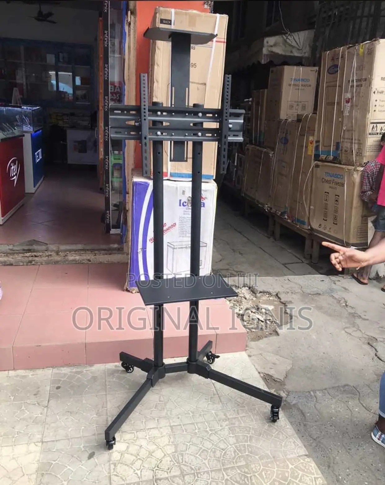 Television Stand( Mobile Tv Trolley With Mount )
