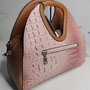 Elegant Croc-Embossed Handbag