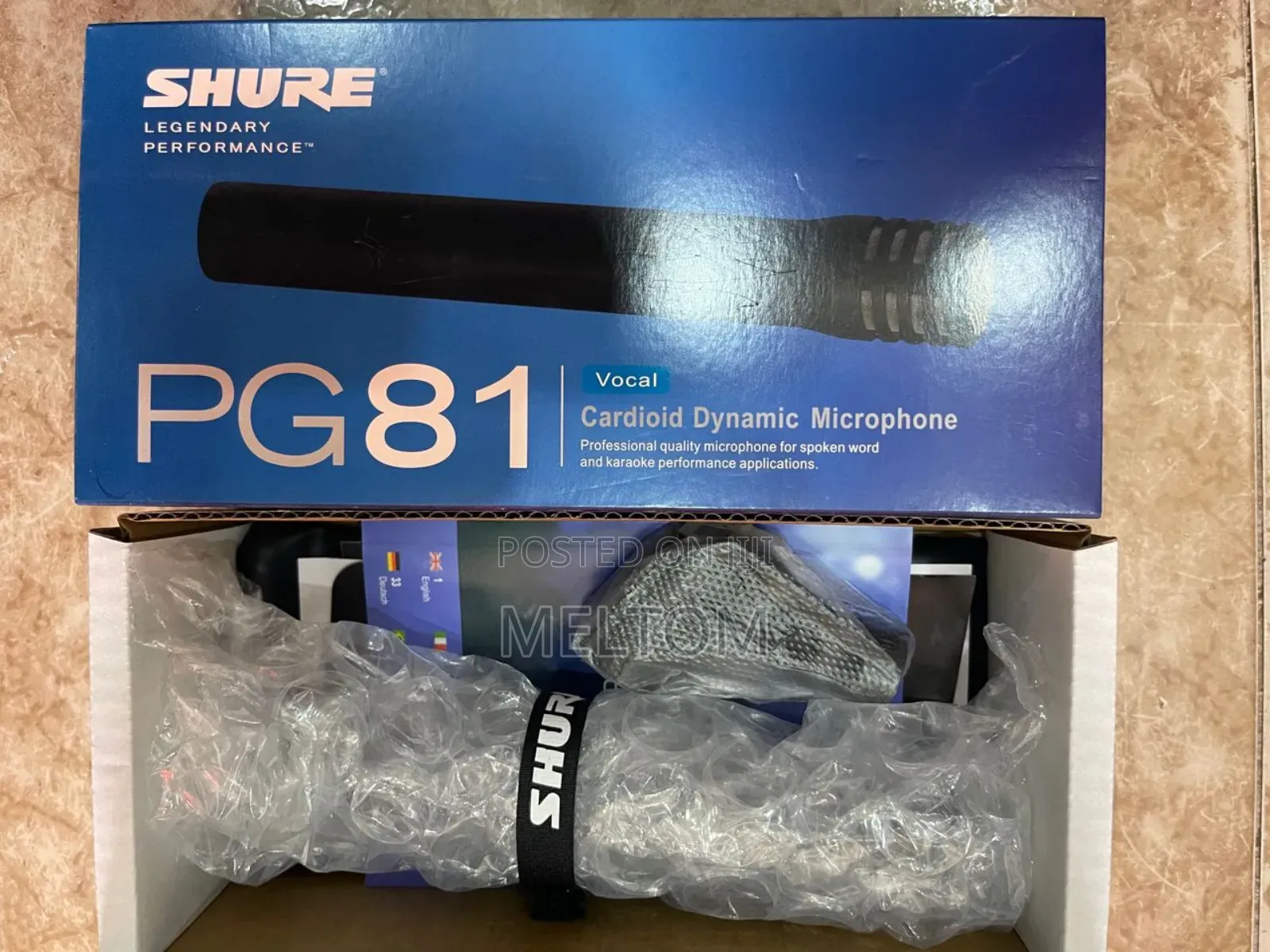 Shure Pg81 Cardioid Dynamic Microphone