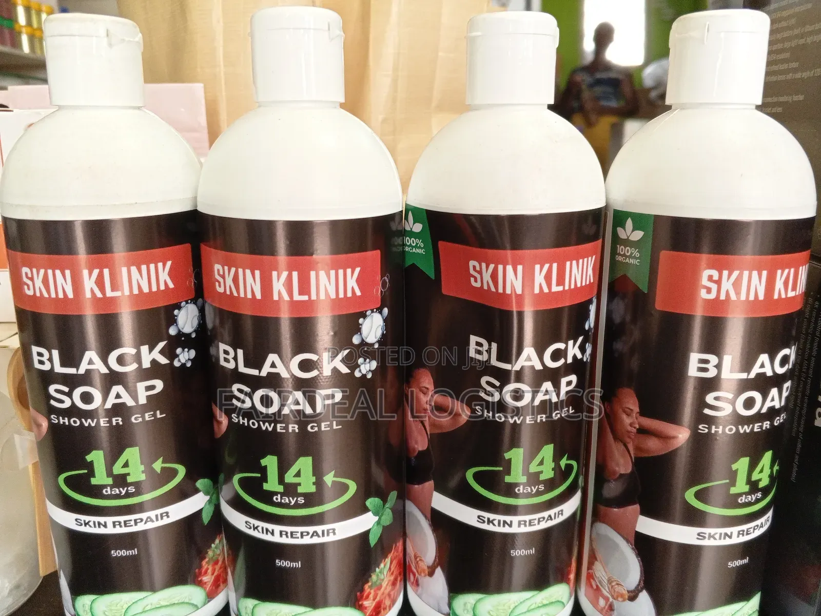 Natural Black Soap Shower Gel