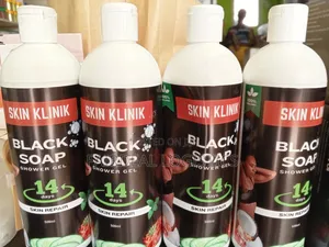 Natural Black Soap Shower Gel