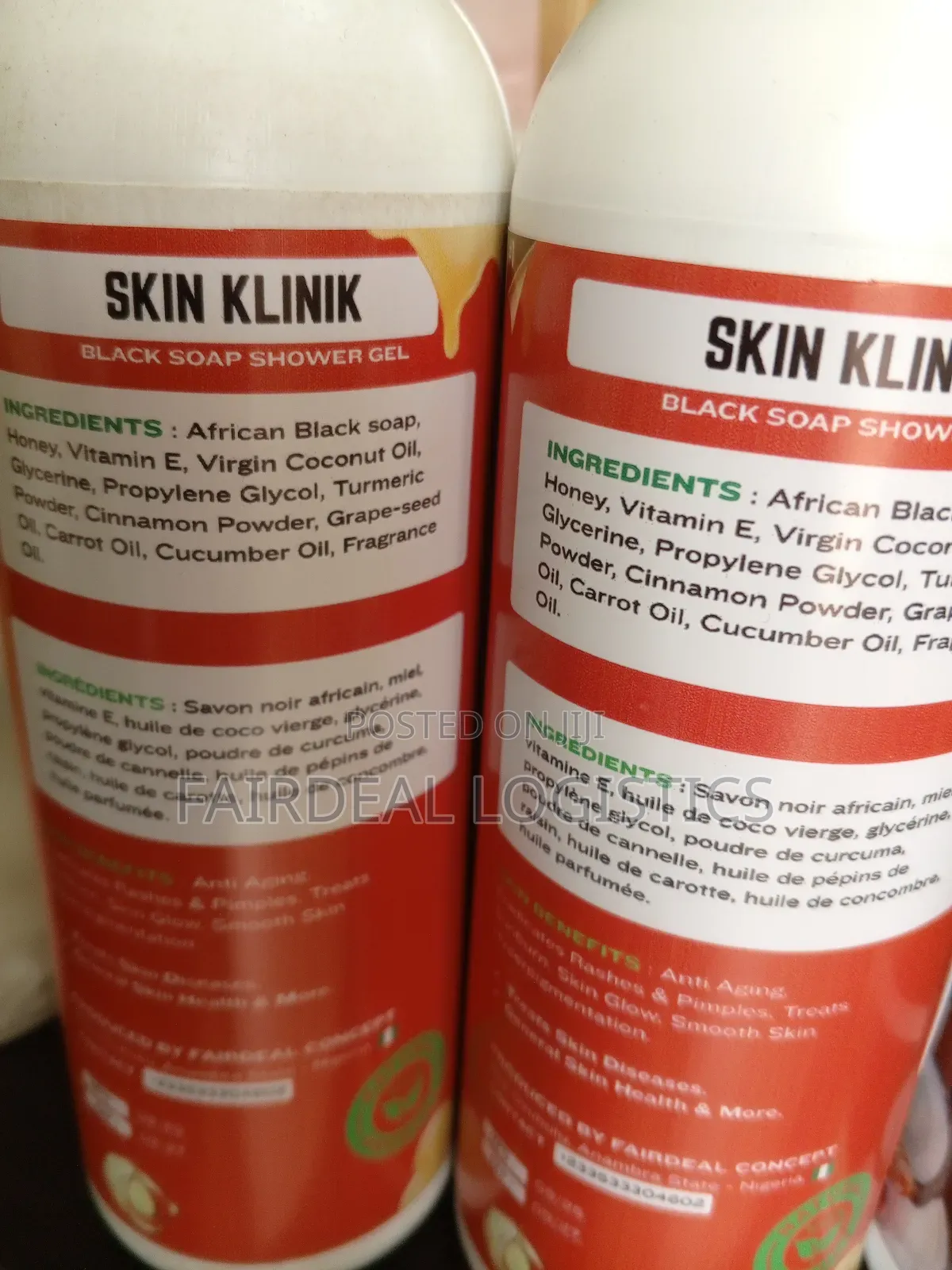 Natural Black Soap Shower Gel