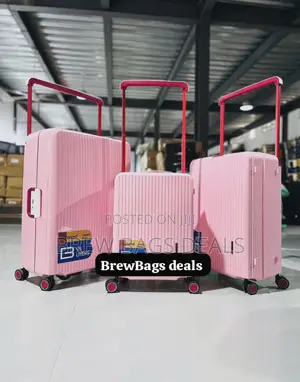 Original Baby Pink 4set Travelers Choice Zipless Traveling Bag