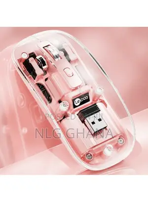 2.4g Wireless Mouse Transparent Home Office Computer Laptop. Tvx24053