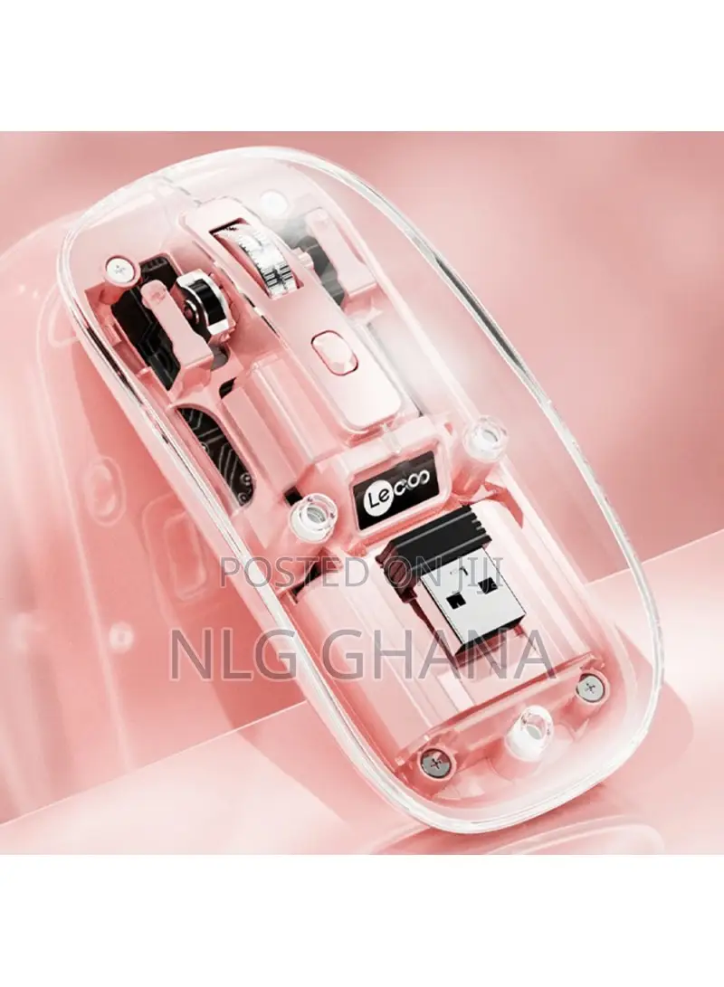 2.4g Wireless Mouse Transparent Home Office Computer Laptop. Tvx24053