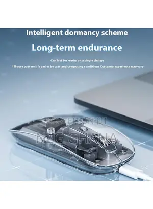 2.4g Wireless Mouse Transparent Home Office Computer Laptop. Tvx24053