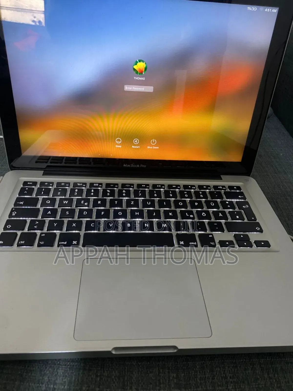 Laptop Apple MacBook 2010 8GB Intel HDD 128GB