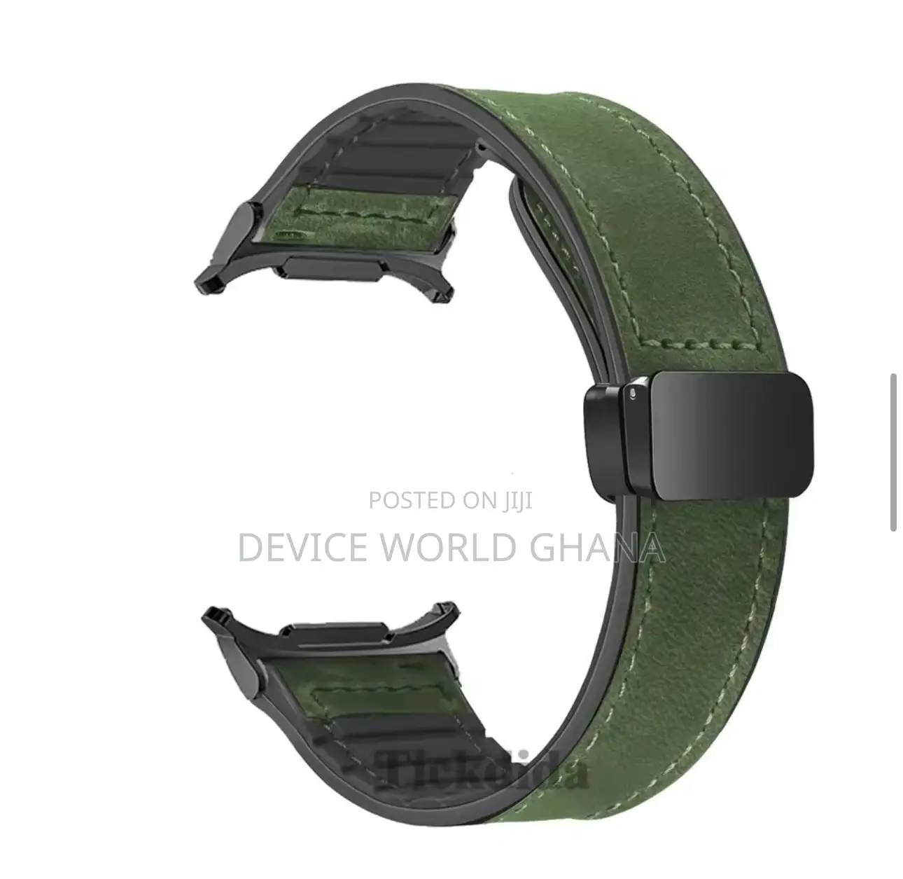 Tomi Leather Magnetic Buckle Strap For Samsung Watch Ultra