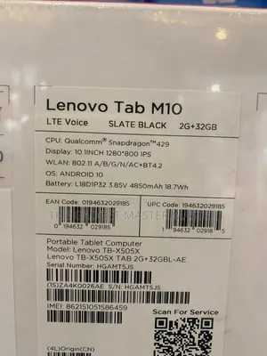 New Lenovo Tab M10 32 GB
