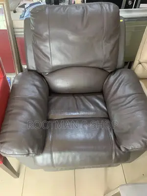 Luxurious Brown Leather Recliner Armchair